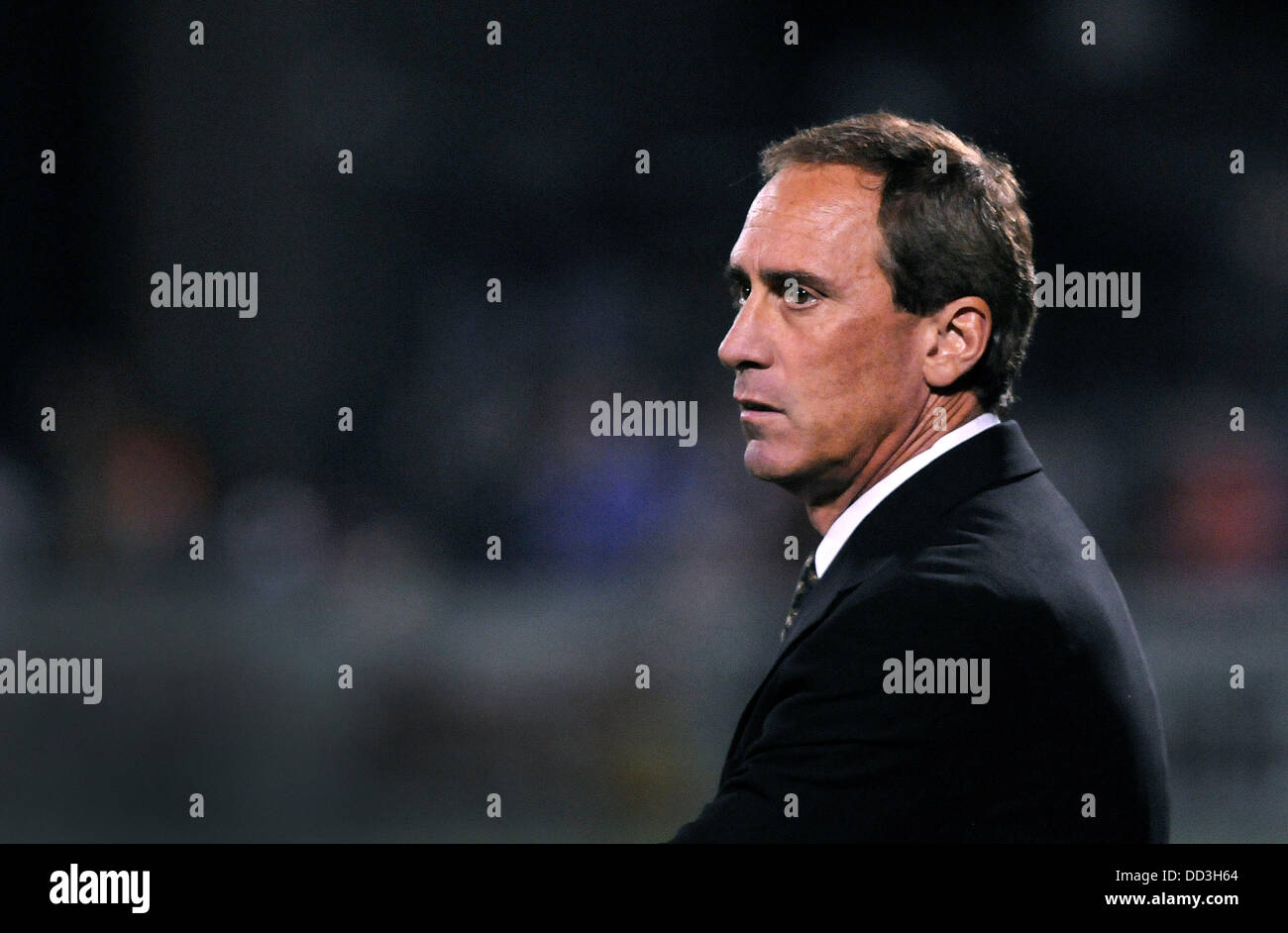 Rochester, NY, USA. 24th Aug, 2013. August 24, 2013: Sky Blue FC head coach Jim Gabarra. The Western New York Flash defeated Sky Blue FC 2-0 in the NWSL semifinal matchup at Sahlen's Stadium in Rochester, NY. Credit: csm/Alamy Live News Stock Photo