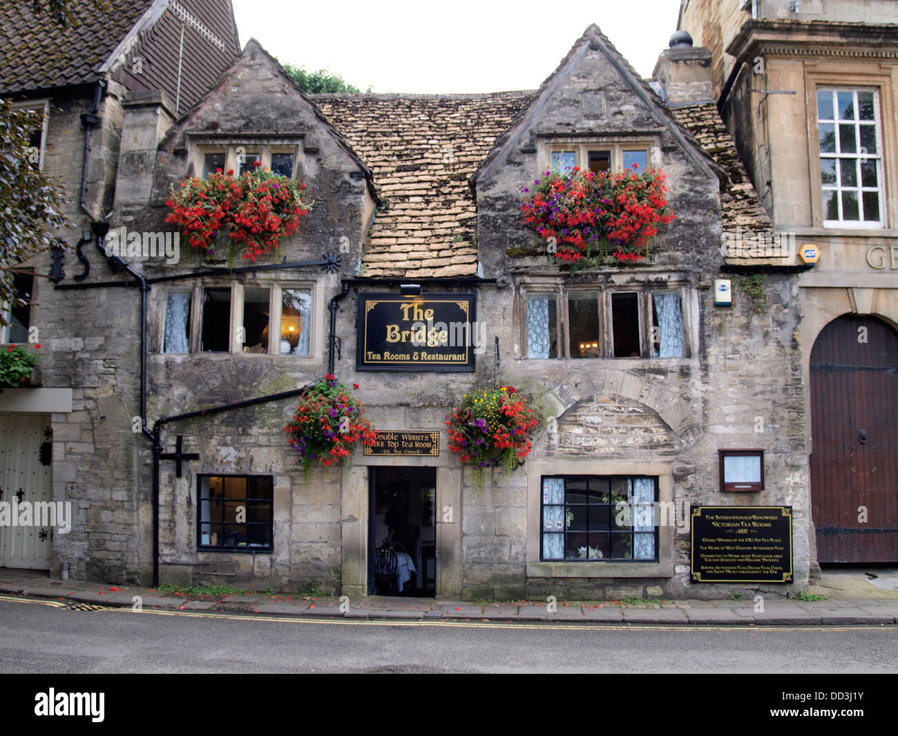 The Bridge Tea Rooms, Circa 1502, Bradford on Avon, Wiltshire, UK 2013 Stock Photo