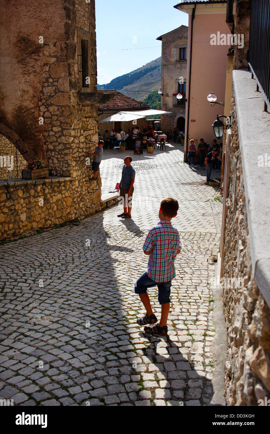 Santo Stefano di Sessanio in Abruzzo, Italy. Stock Photo