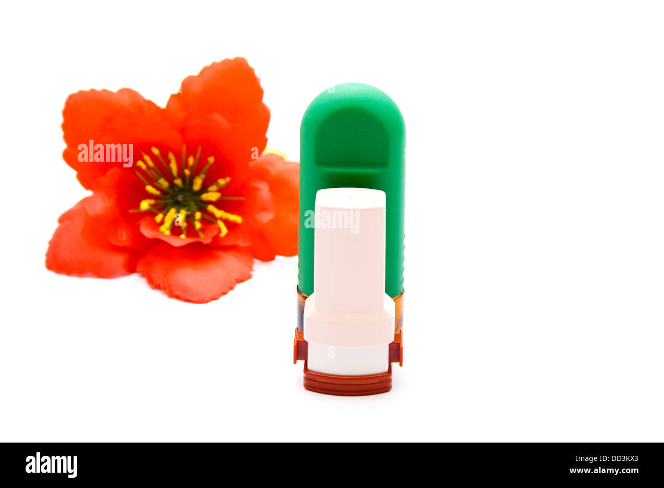 Asthma Inhaler with nasal Spray Stock Photo Alamy