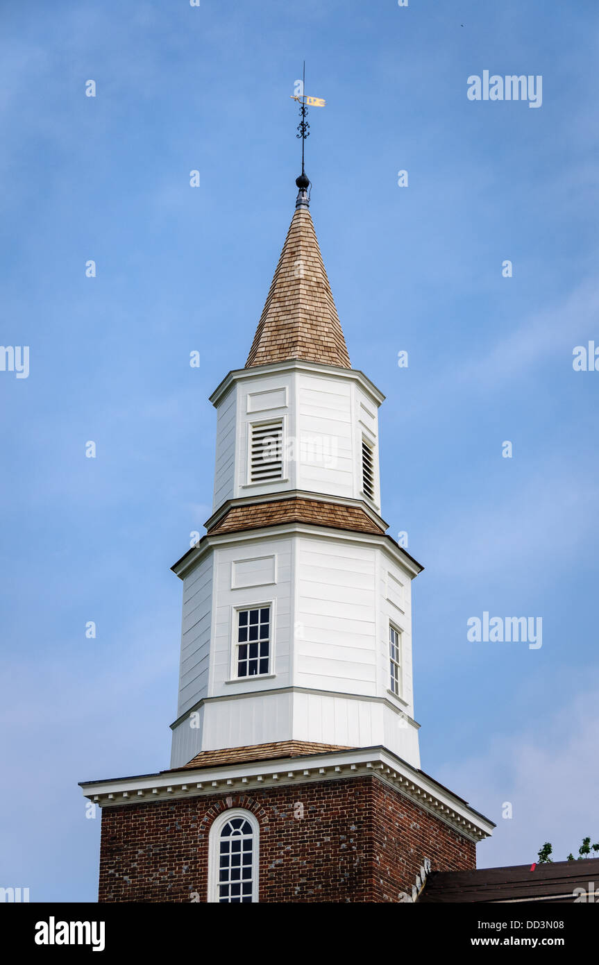 Bruton Parish Church, Duke of Gloucester Street, Colonial Williamsburg, Virginia Stock Photo