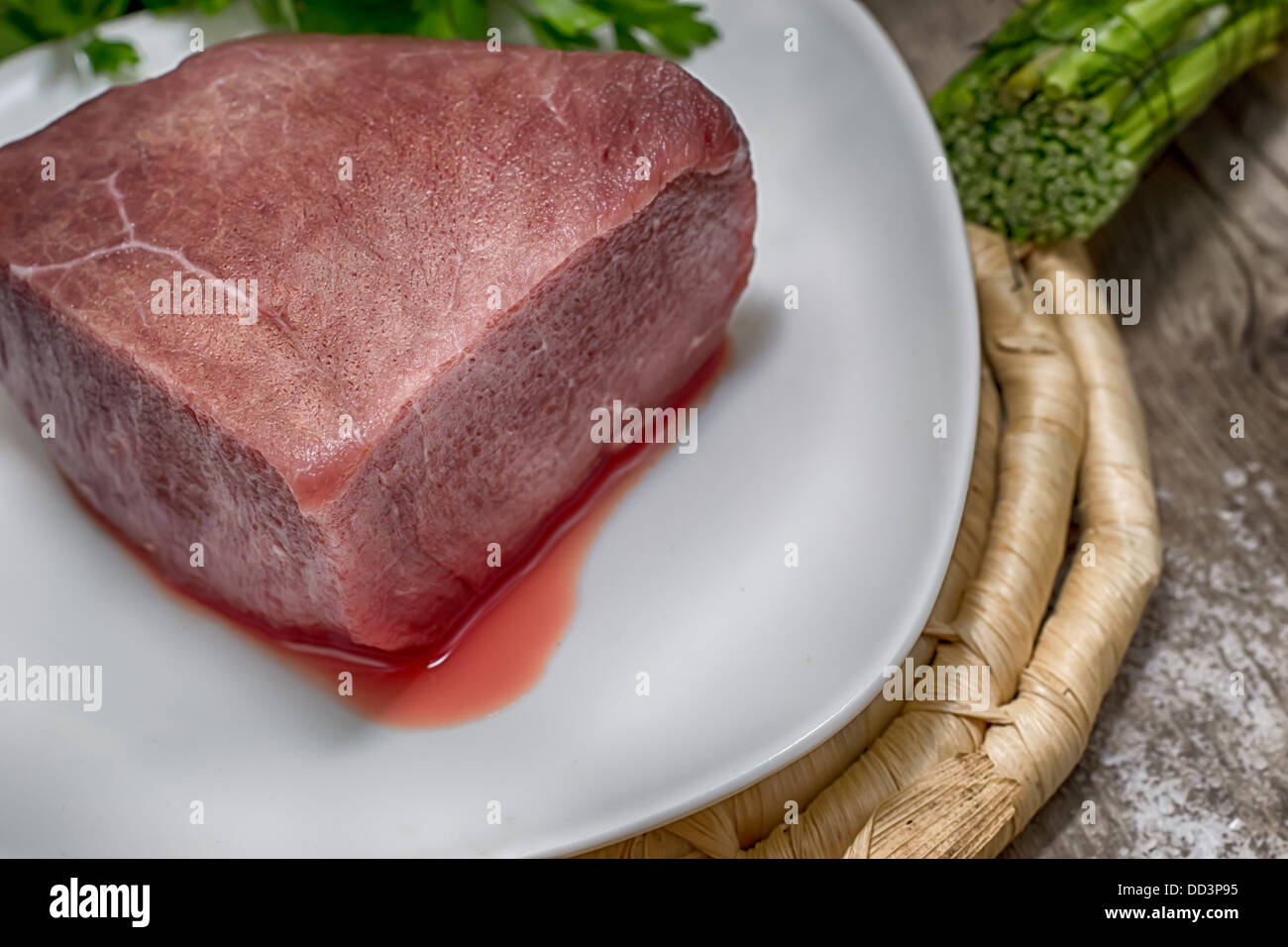 Meat a beef is fresh with blood Stock Photo Alamy