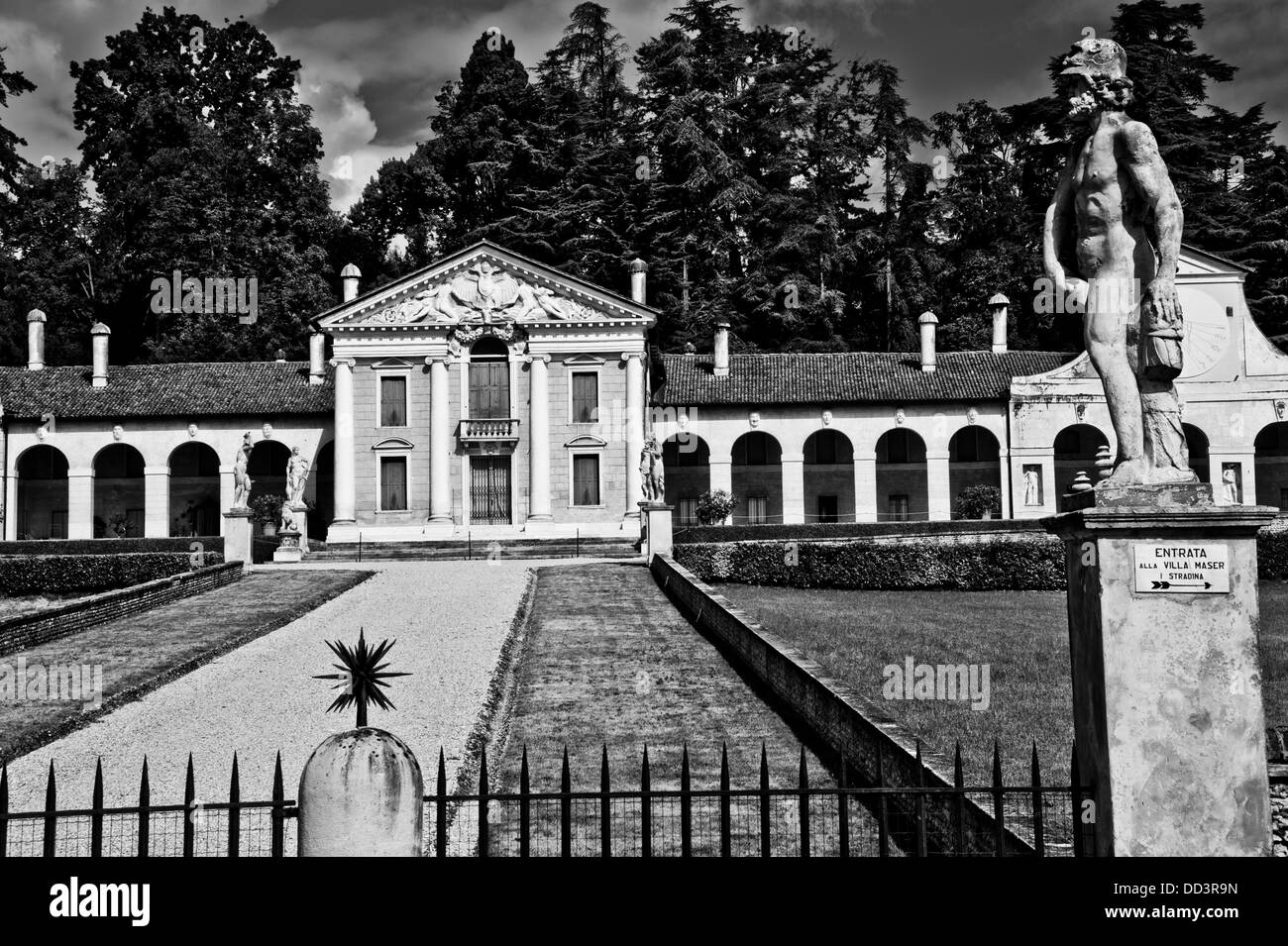 Villa Barbaro, Andrea Palladio, Maser Stock Photo