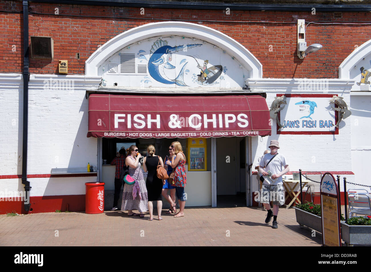 Fish and chips shop on Brighton beach, England Stock Photo Alamy
