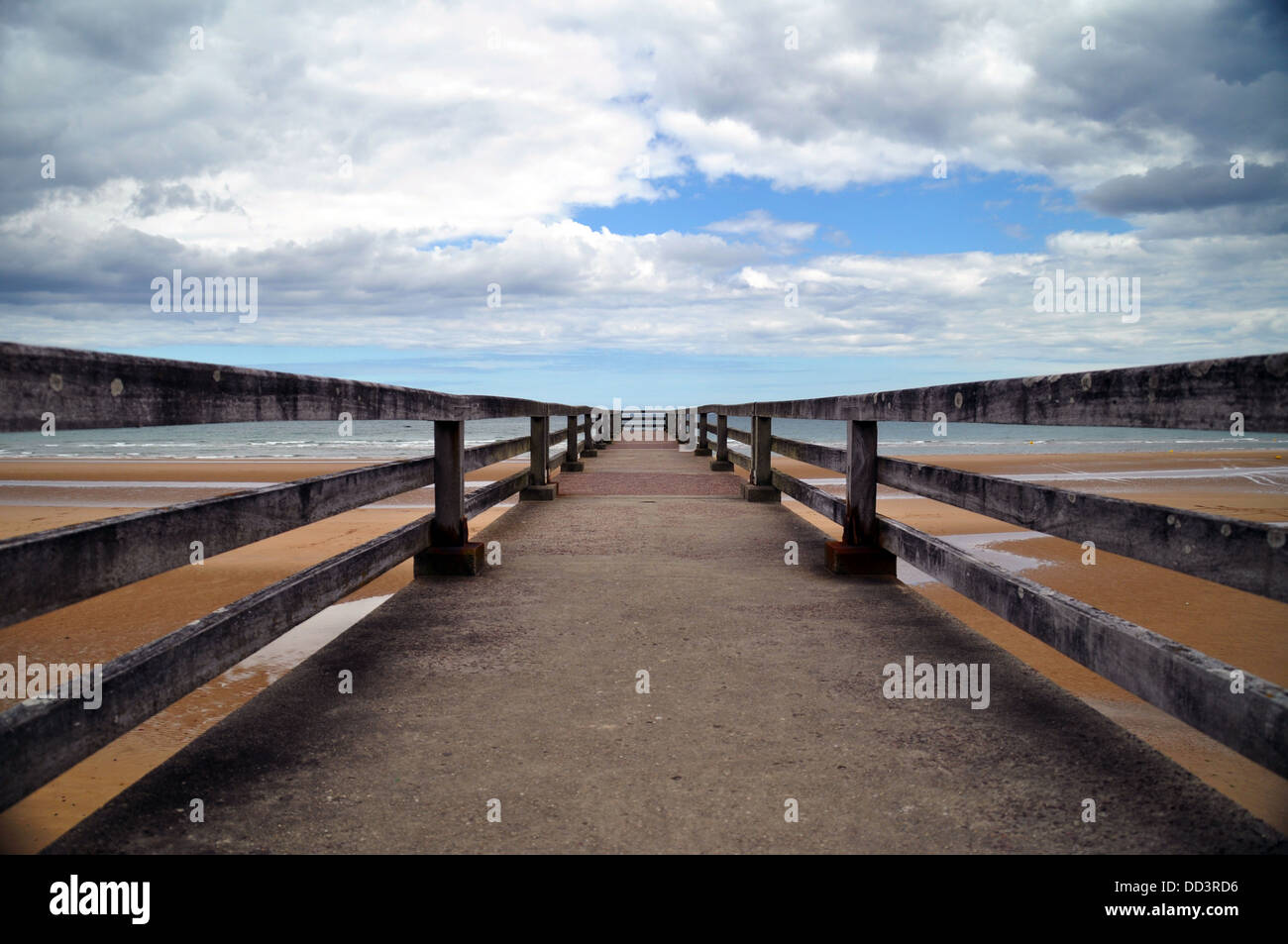 Dock of a bay in Omaha Beach, Normandy Stock Photo Alamy