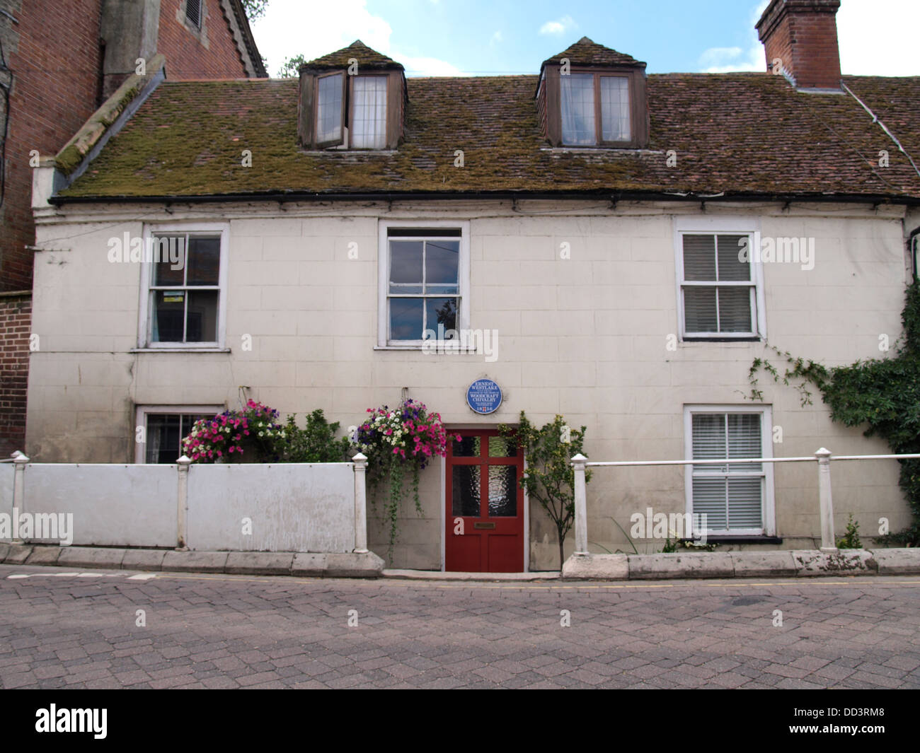 House where Ernest Westlake, founder of the order of Woodcraft Chivalry was born, Fordingbridge, New Forest, Hampshire, UK 2013 Stock Photo