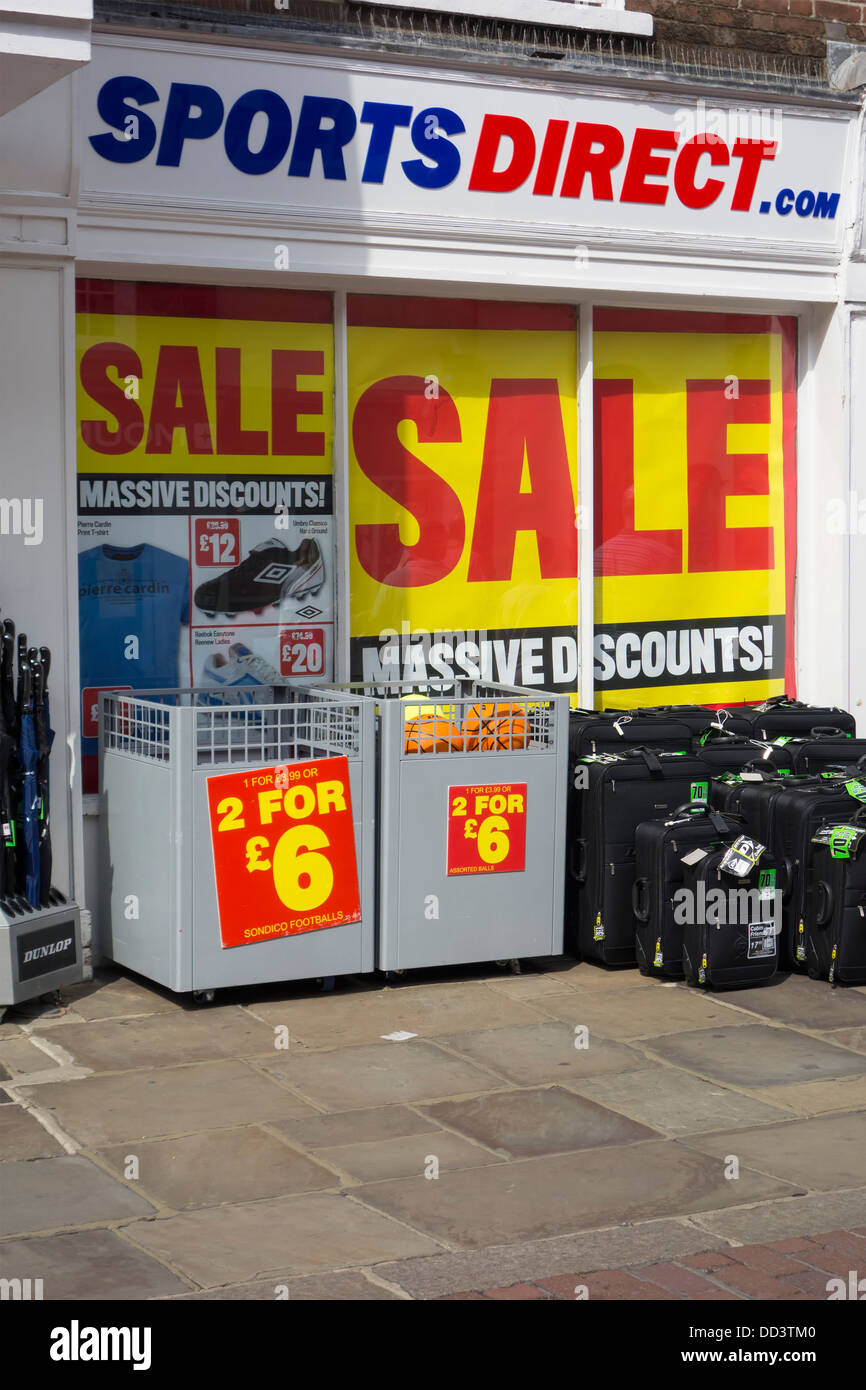sports direct shop in chichester north street west sussex UK front