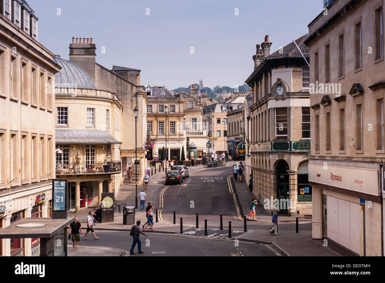 The streets of Bath , Somerset , England , Britain , Uk Stock Photo