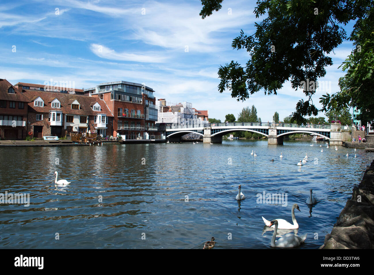 bridge over the river Thames in Windsor Stock Photo - Alamy