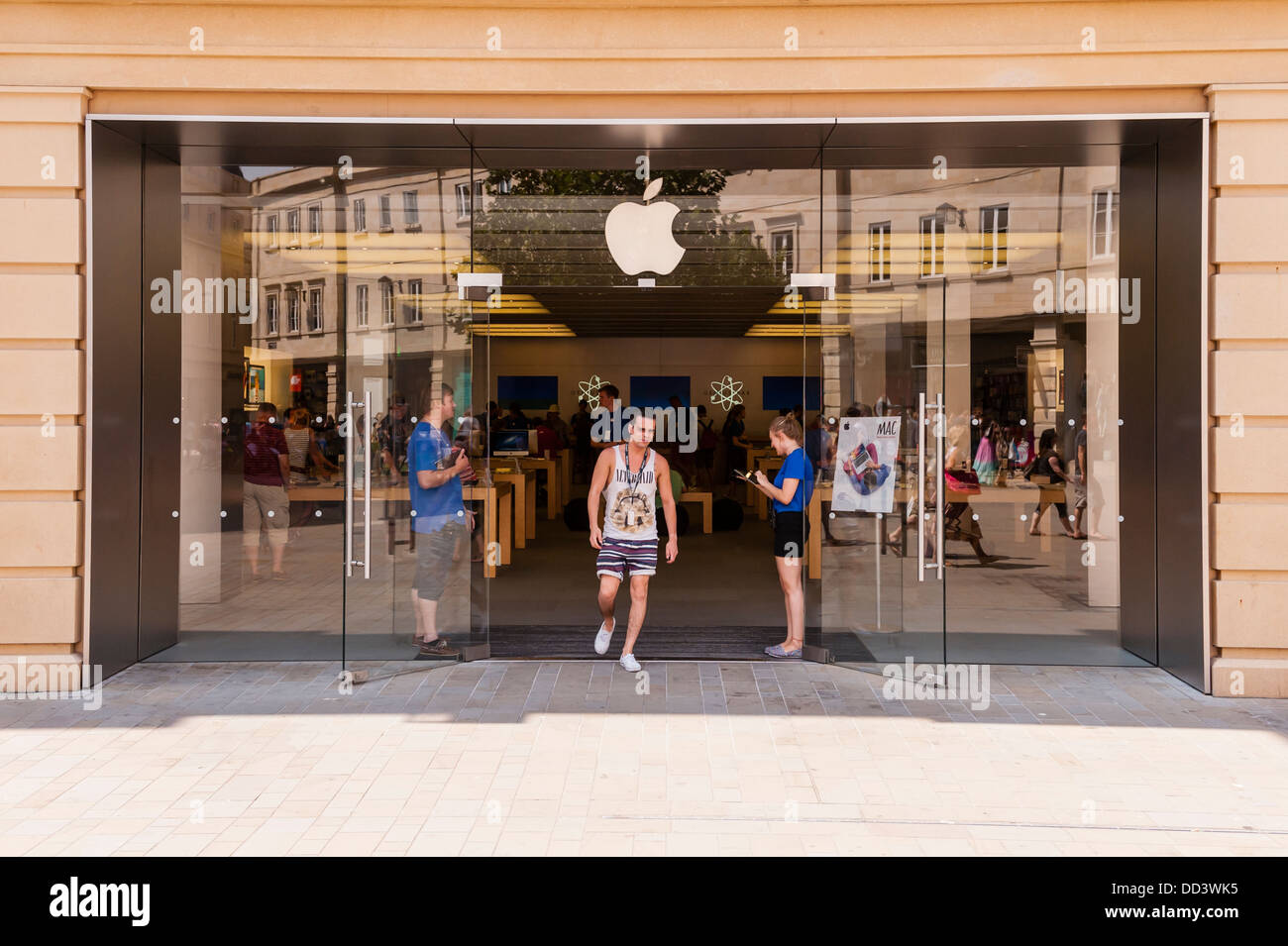 The Apple shop store in Bath , Somerset , England , Britain , Uk Stock Photo