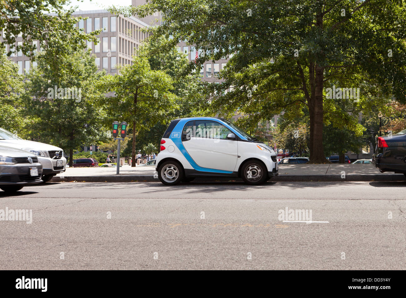 SmartCar parked Stock Photo