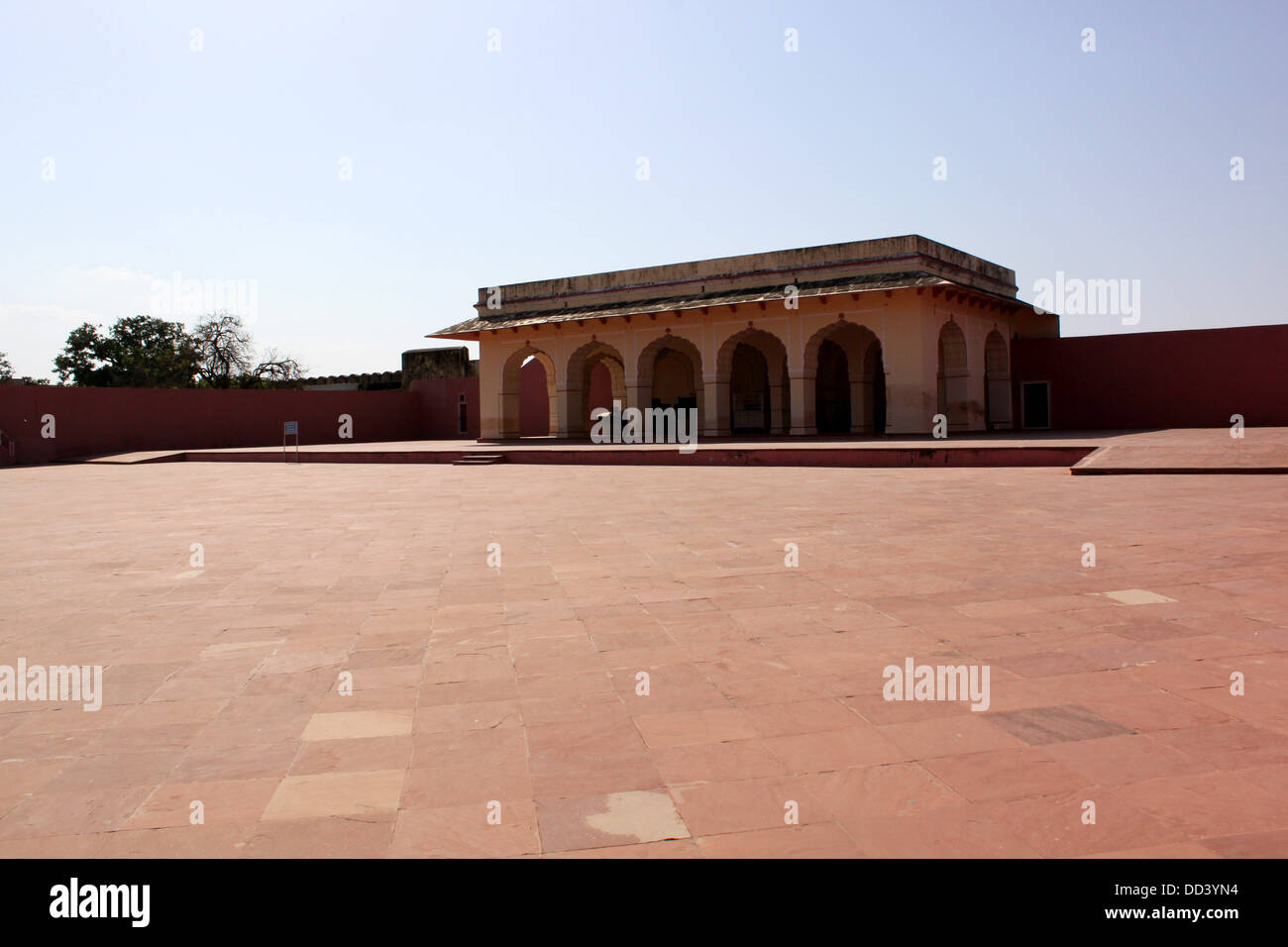 Central courtyard in Jaigarh Fort  Jaipur Rajasthan India Stock Photo