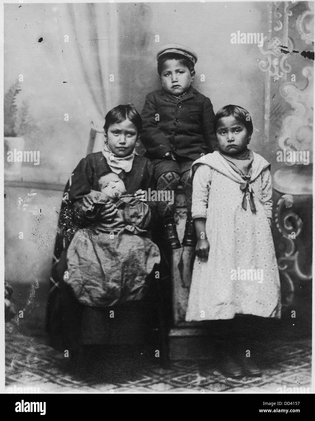 Native american baby Black and White Stock Photos & Images - Alamy
