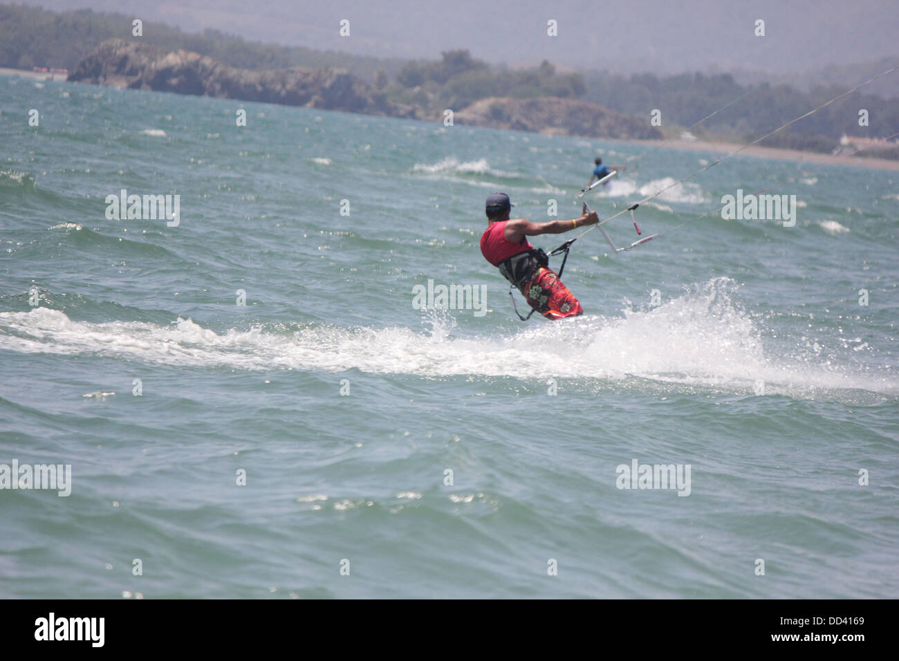 Kite surfing Stock Photo