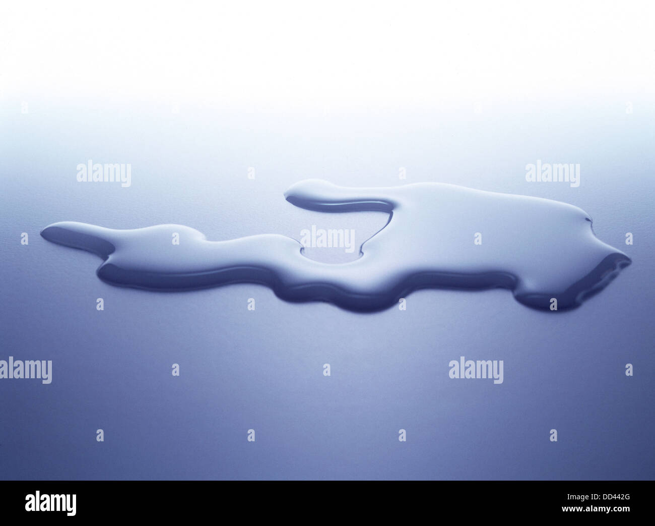 A small puddle of water on a clean surface Stock Photo Alamy