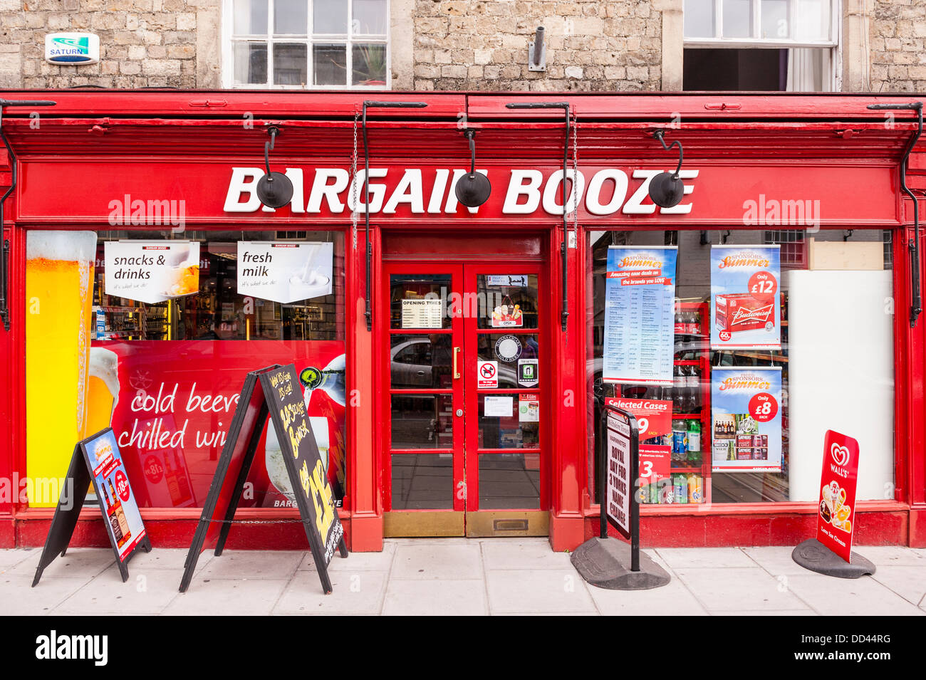 The Bargain Booze Shop store in Warminster in Wiltshire , England