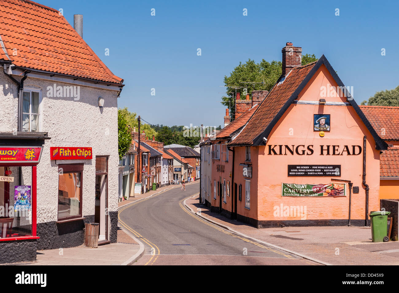 The High street in Loddon , Norfolk , England , Britain , UK Stock Photo