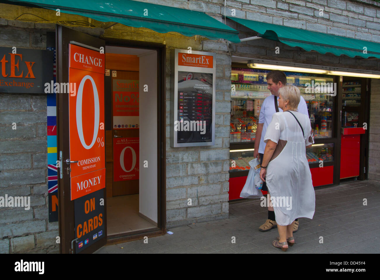 where to buy cigarettes in estonia Money exchange and kiosk selling cigarettes Tallinn Estonia the Baltics  Europe Stock Photo