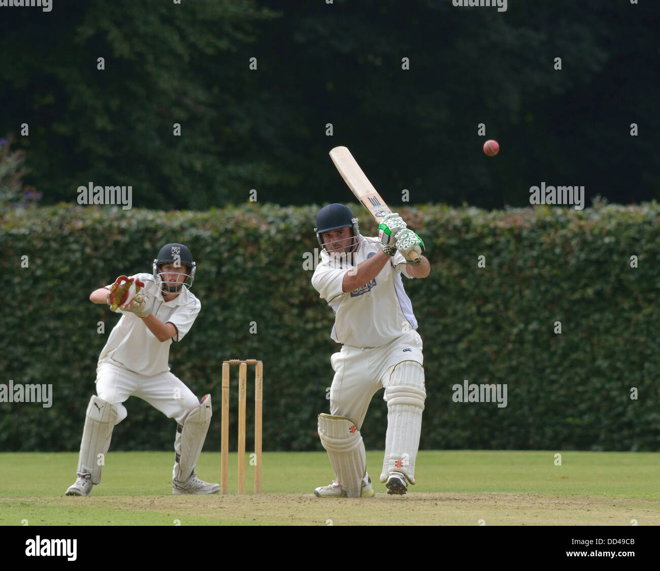 Cricket ball hits stumps hires stock photography and images Alamy