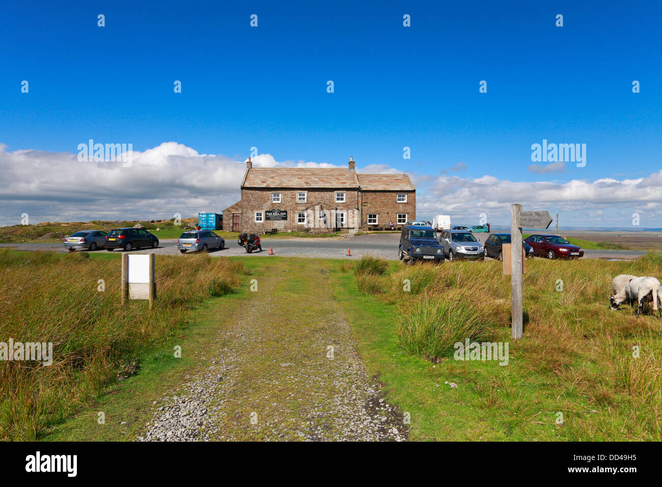 Tan Hill Inn, Britains highest Inn, on the Pennine Way, North Yorkshire