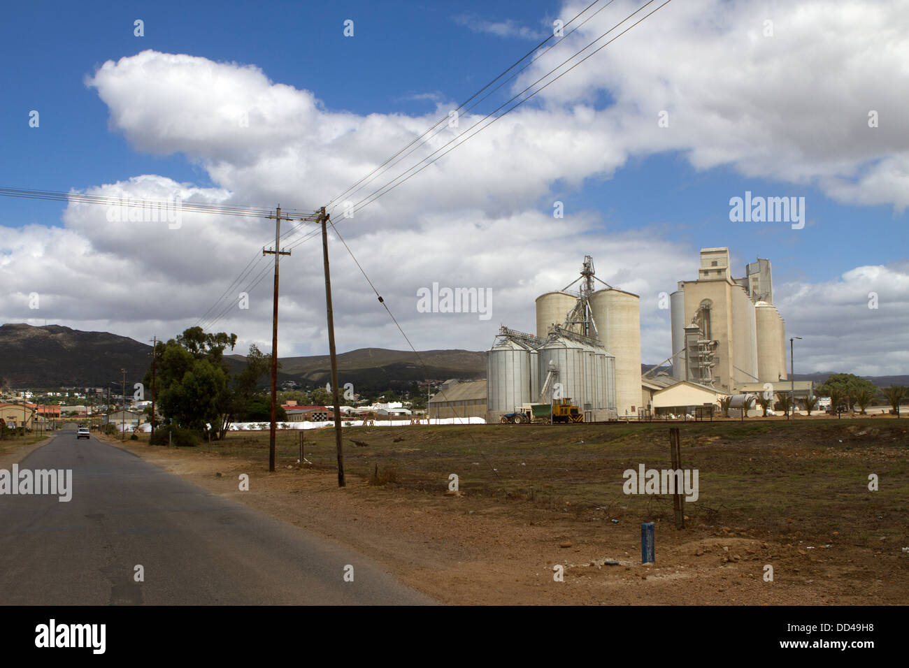 Grain silos in South Africa Stock Photo Alamy