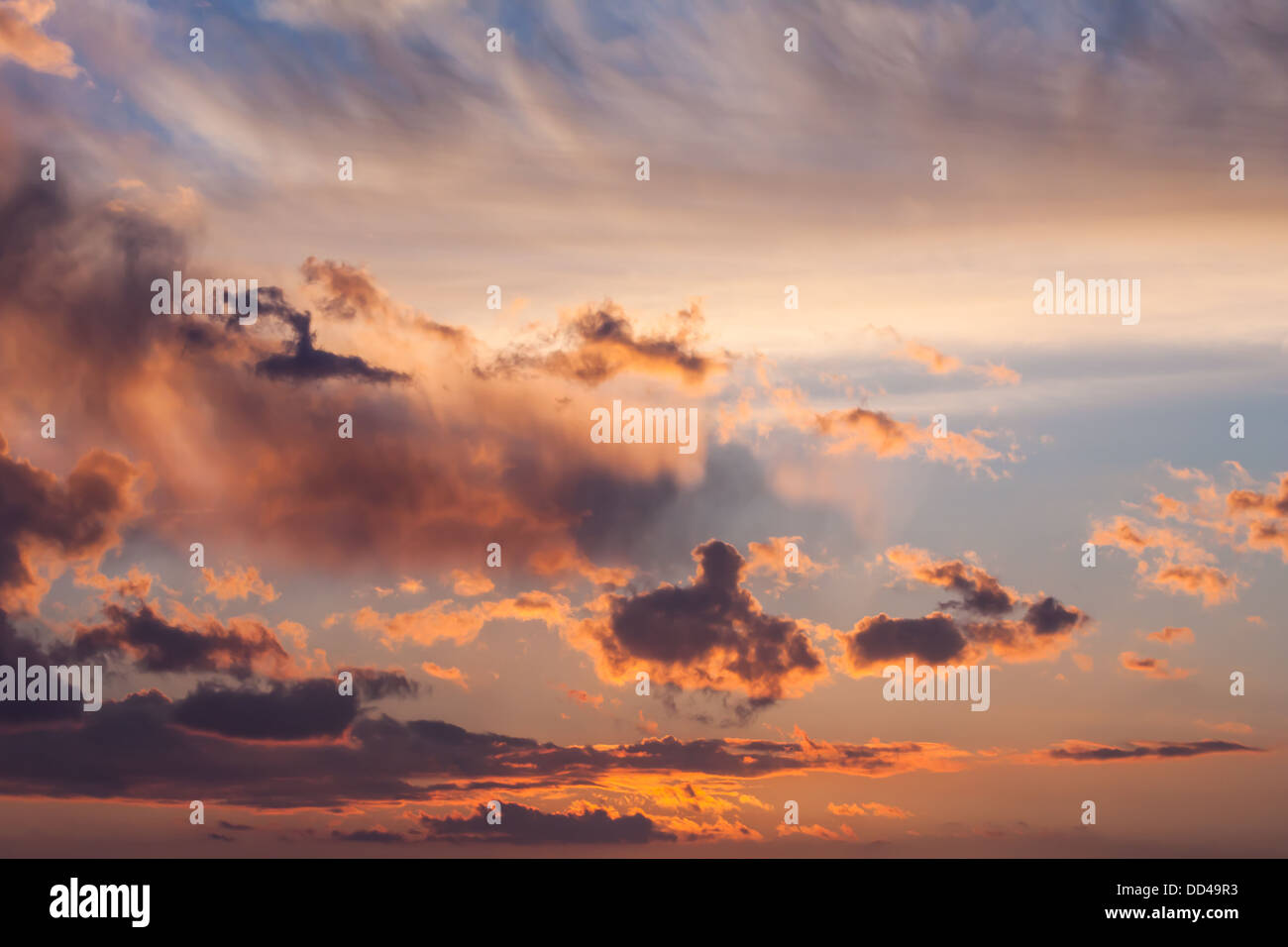 Sunset color sky night stormy hi-res stock photography and images - Alamy