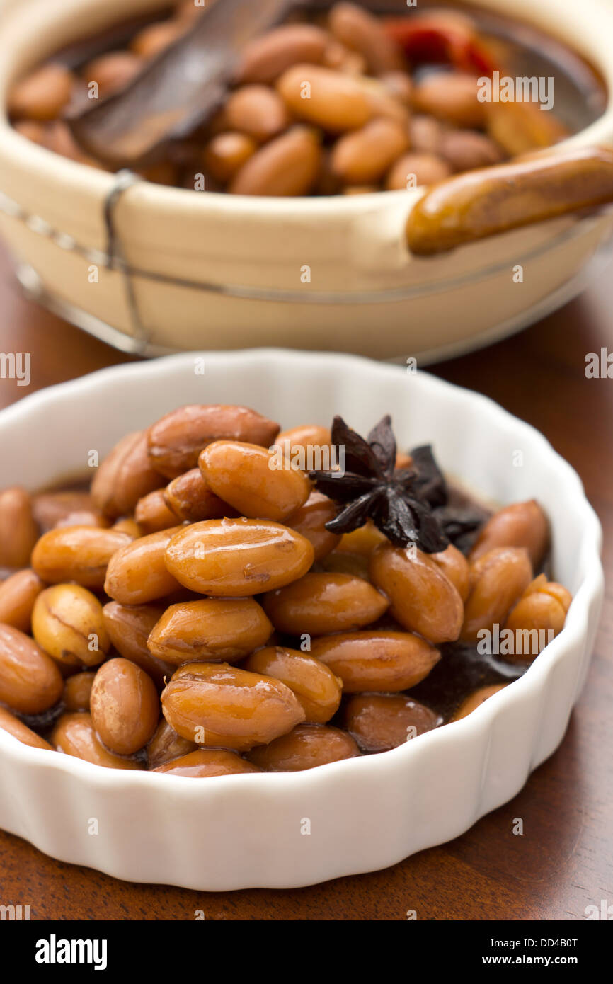 Fragrant Braised Peanuts Stock Photo