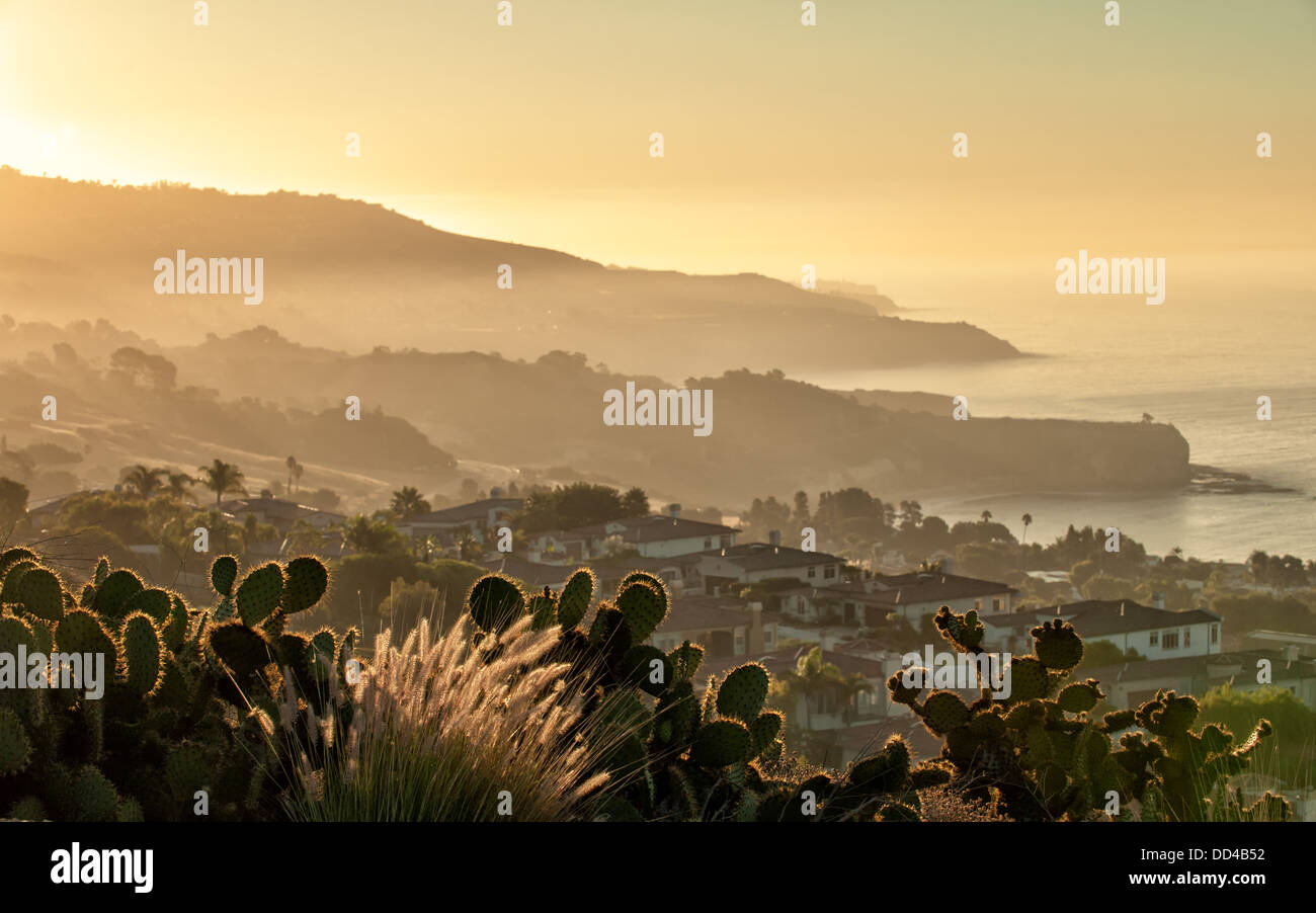 Palos Verdes, Los Angeles at dawn Stock Photo