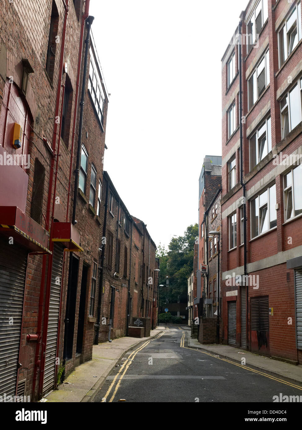 Restored cottages in Back Turner Street, Northern Quarter Manchester UK Stock Photo Alamy