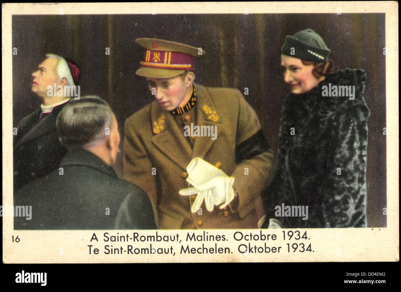 Ak Saint Rombaut, Malines, Octorbe 1934, Reine Astrid Stock Photo - Alamy