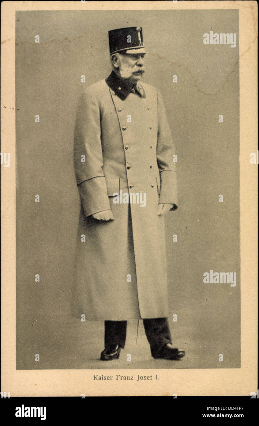 Ak Kaiser Franz Josef I. in Uniform, Brüder Kohn Serie 888 1; Stock Photo