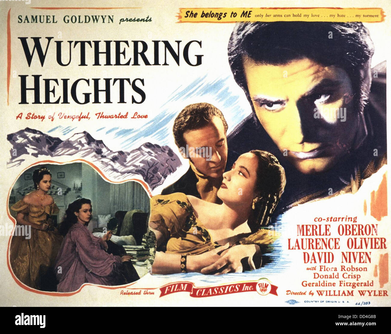 WUTHERING HEIGHTS - Movie Poster - Directed by William ...