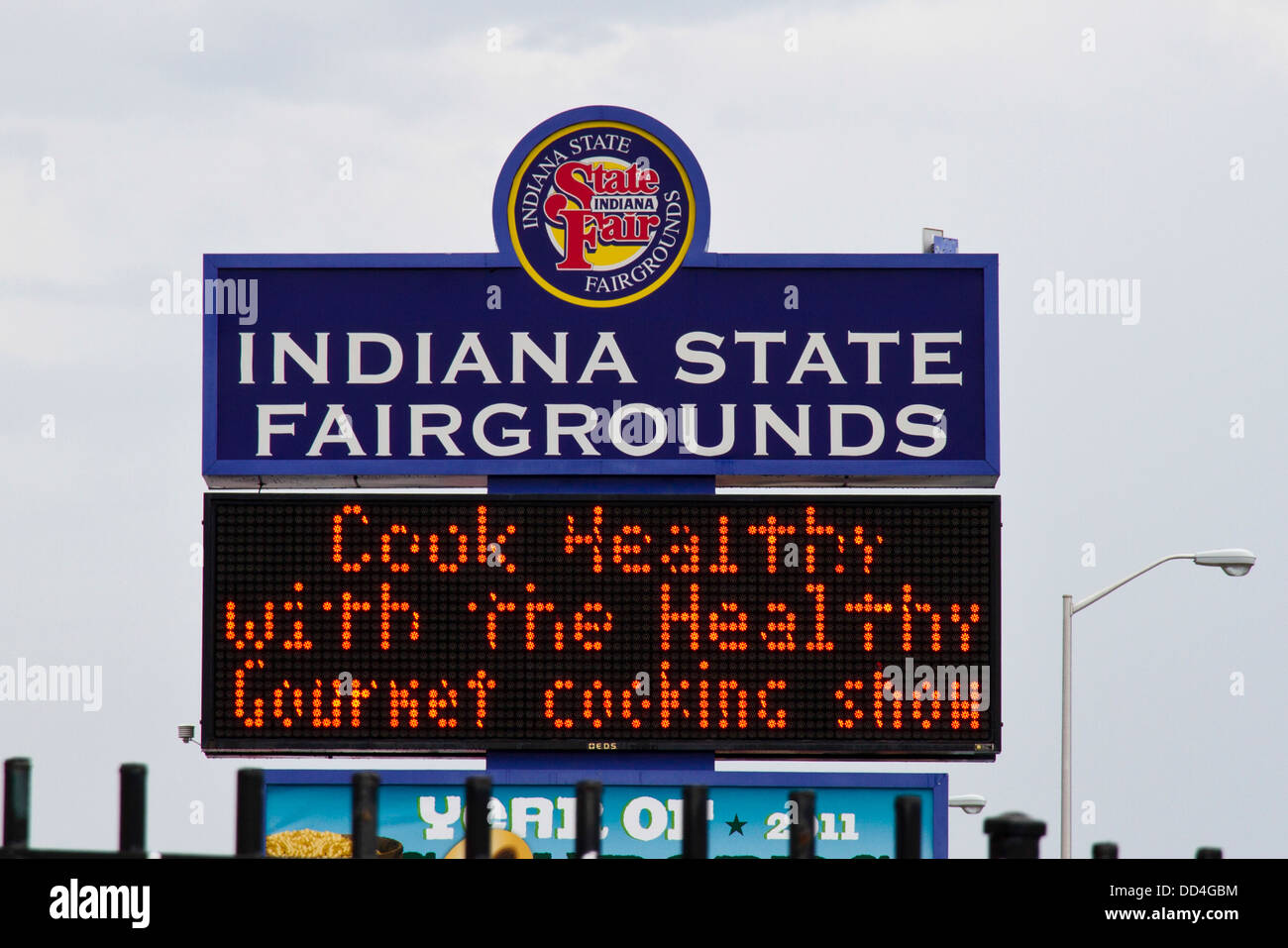 Indiana State Fair welcome sign Stock Photo