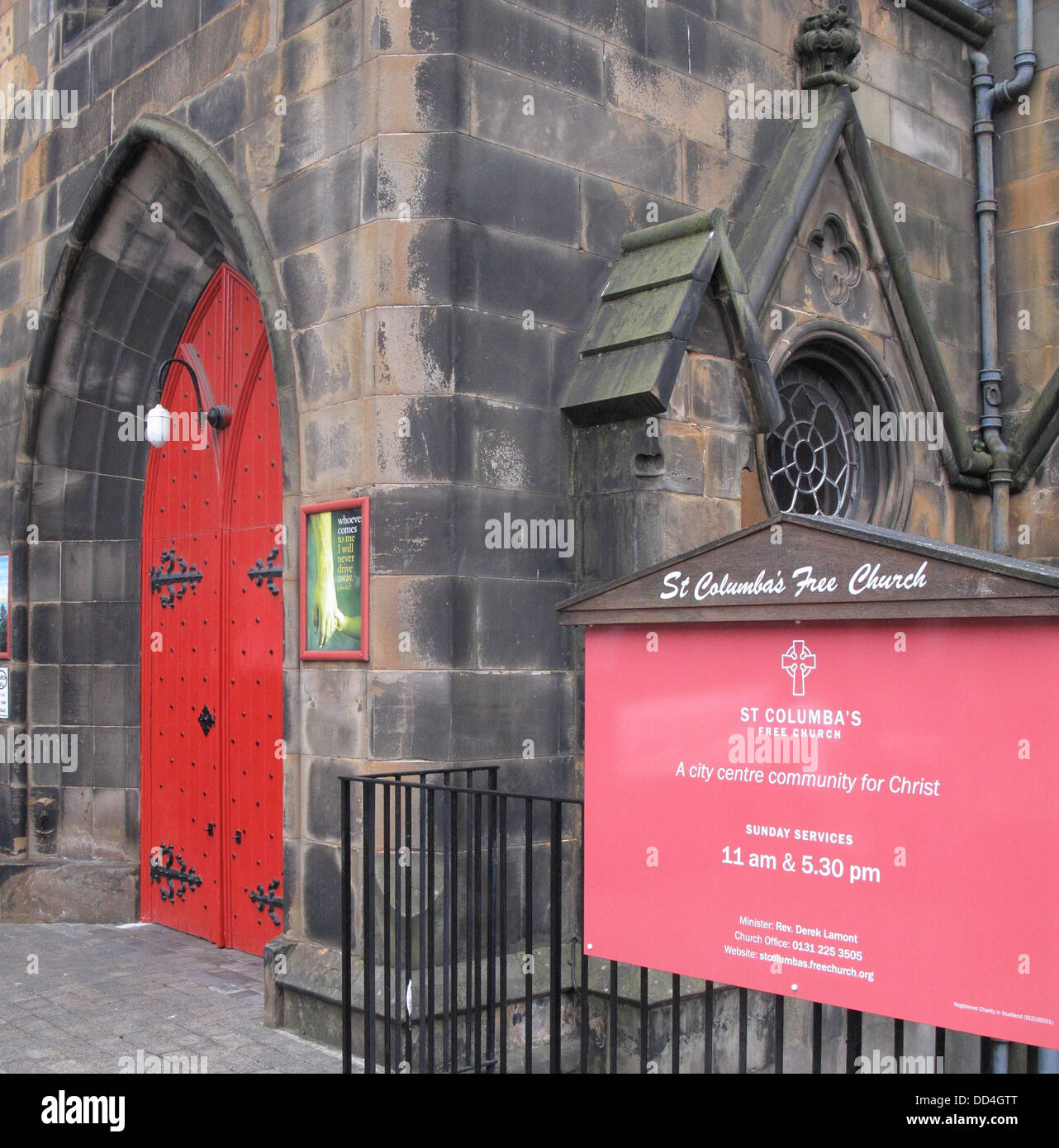 St Columba's Free Church, Johnstone Terrace, Edinburgh, Scotland, UK Stock Photo