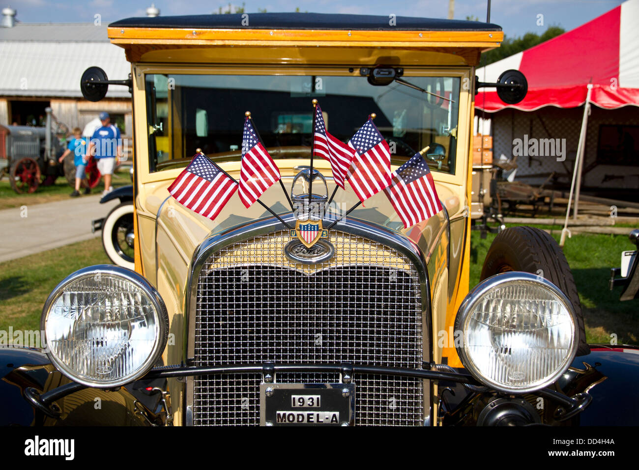 Vintage 1931 Ford Model-A car at the Indiana State Fair, Indianapolis, Indiana, USA Stock Photo