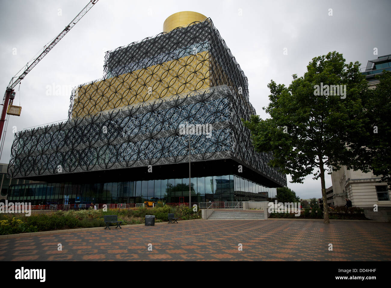 New Birmingham Central Library at almost completion state Stock Photo