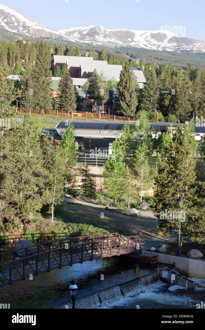 The gondola at the ski resort of Breckenridge, Colorado Stock Photo Alamy