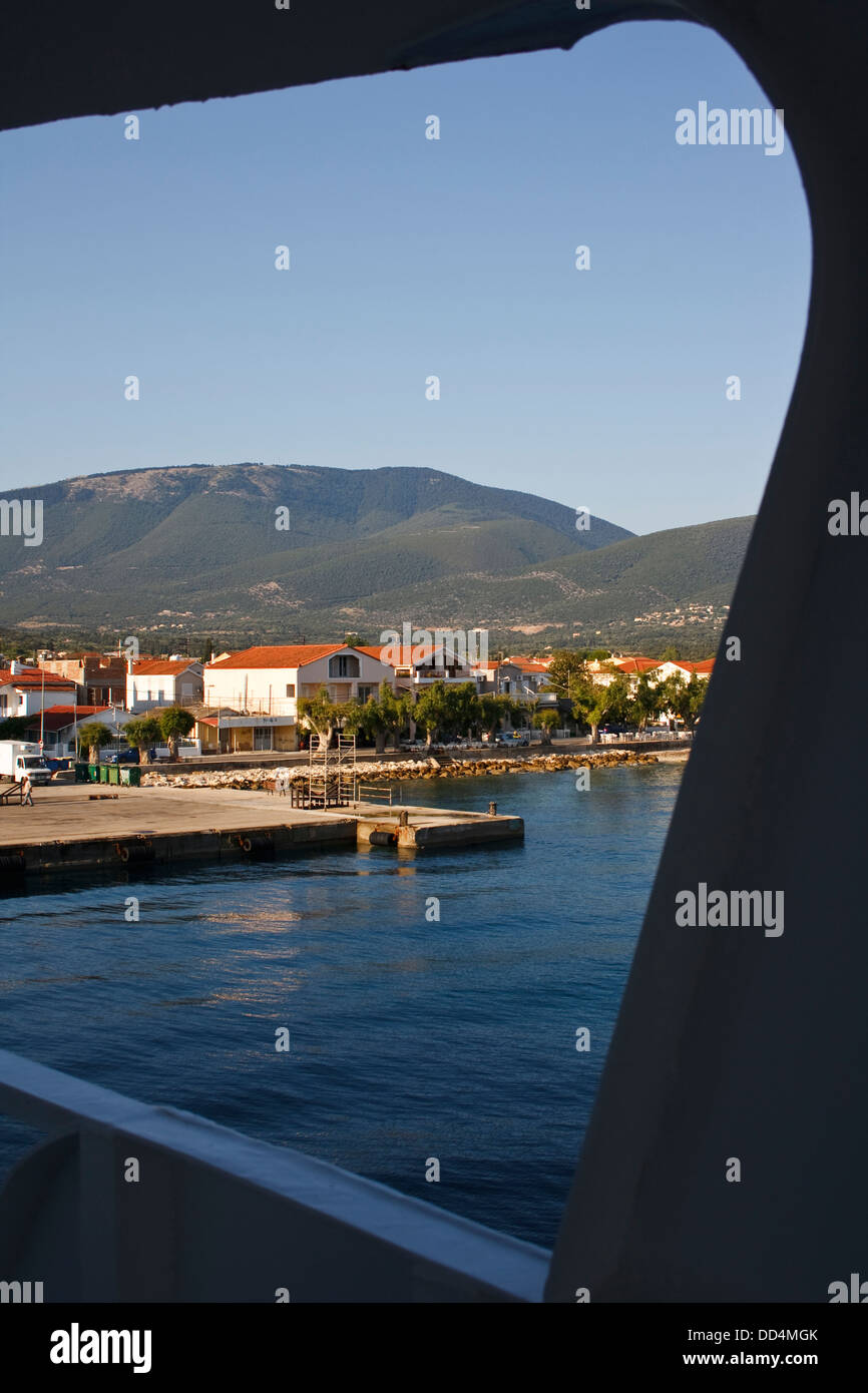 View of Sami from a Greek ferry between Kefalonia and Ithaca, Greece Stock Photo Alamy View of Sami from a Greek ferry between Kefalonia and Ithaca, Greece Stock Photo Alamy