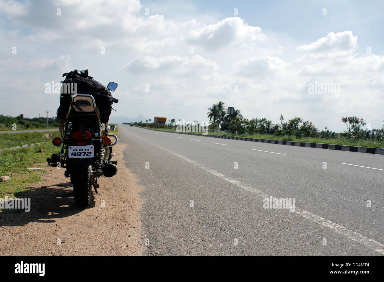 bike on highway