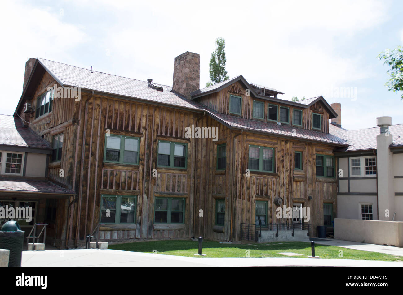 Old school house building in Los Alamos, New Mexico. Home