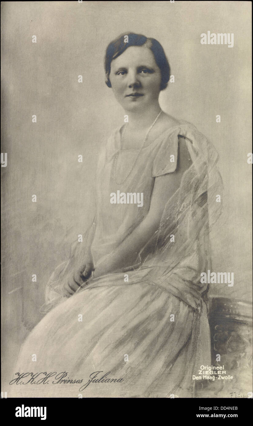Ak H.K.H. Prinses Juliana, Prinzessin Juliana der Niederlande Stock ...