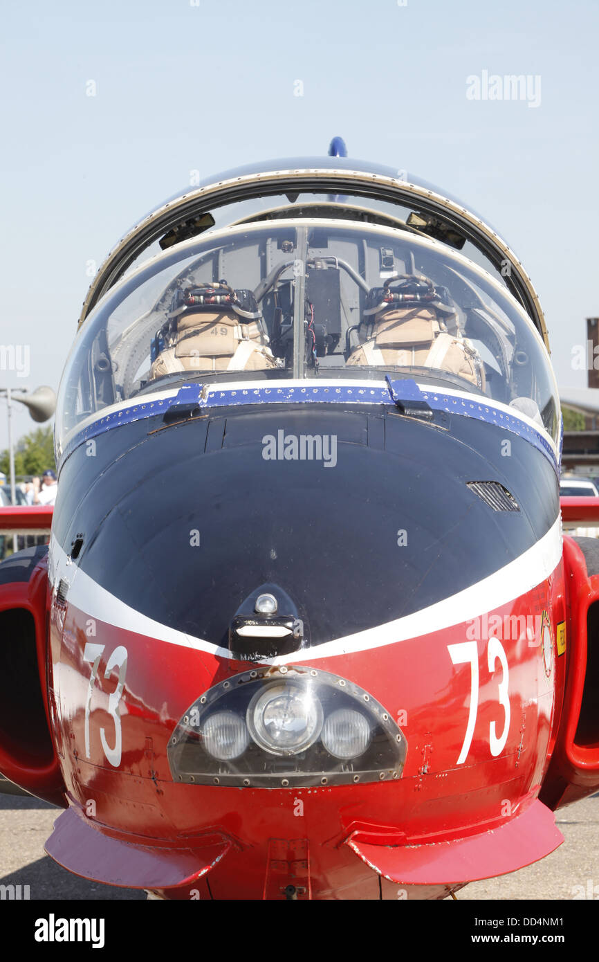Jet Provost Rsaf Ex-RAF Jet Provost two seat training aircraft at an air display Stock ...