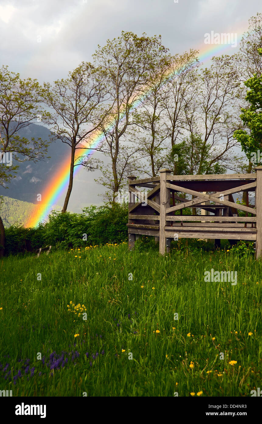 Rainbow Stairs to Heaven Stock Photo - Alamy
