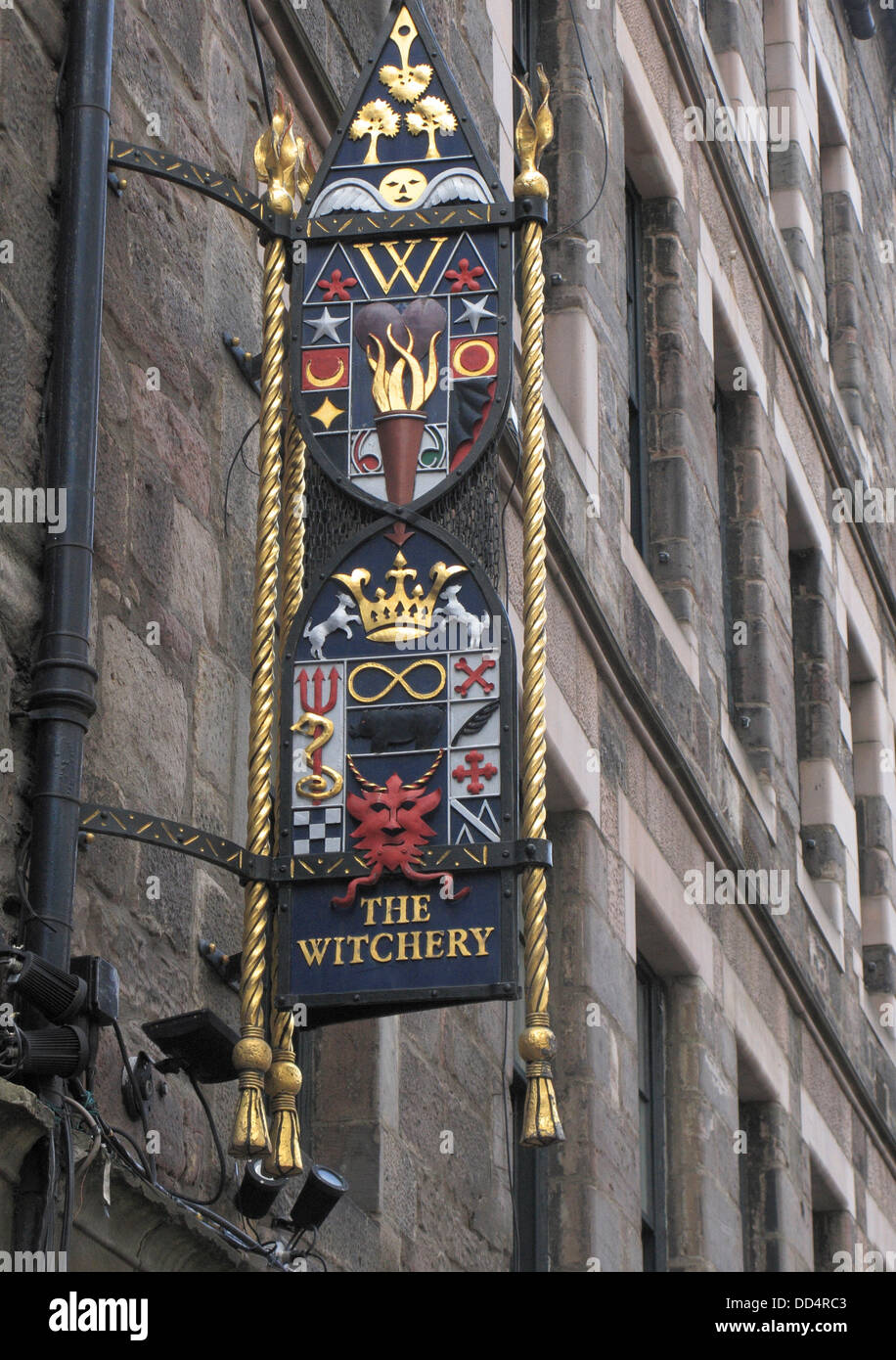 The Witchery By the Castle, Esplanade, Castlehill, The Royal Mile, Edinburgh, Scotland, UK Stock Photo