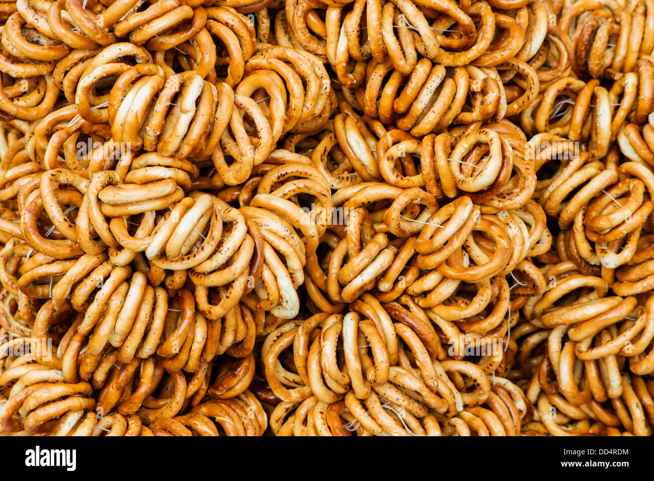 Pretzel Rumeno Delicious Romanian traditional pretzels background Stock Photo - Alamy