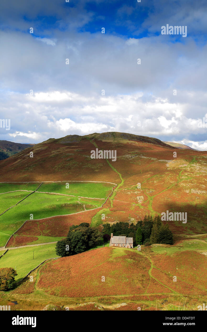 View over the Martindale Common valley, Lake District National Park