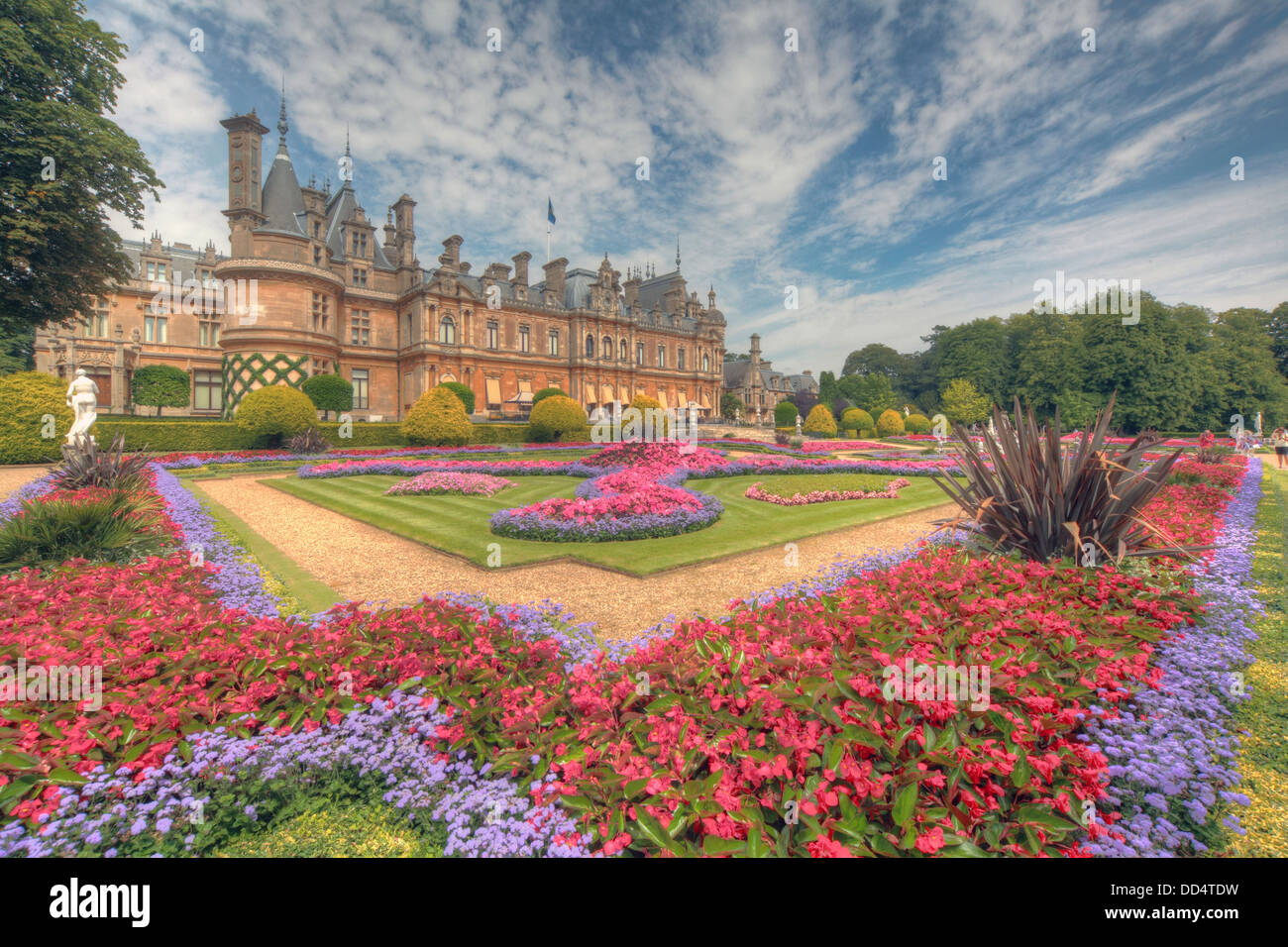 Panorama from Waddesdon Manor, Buckinghamshire, England Stock Photo