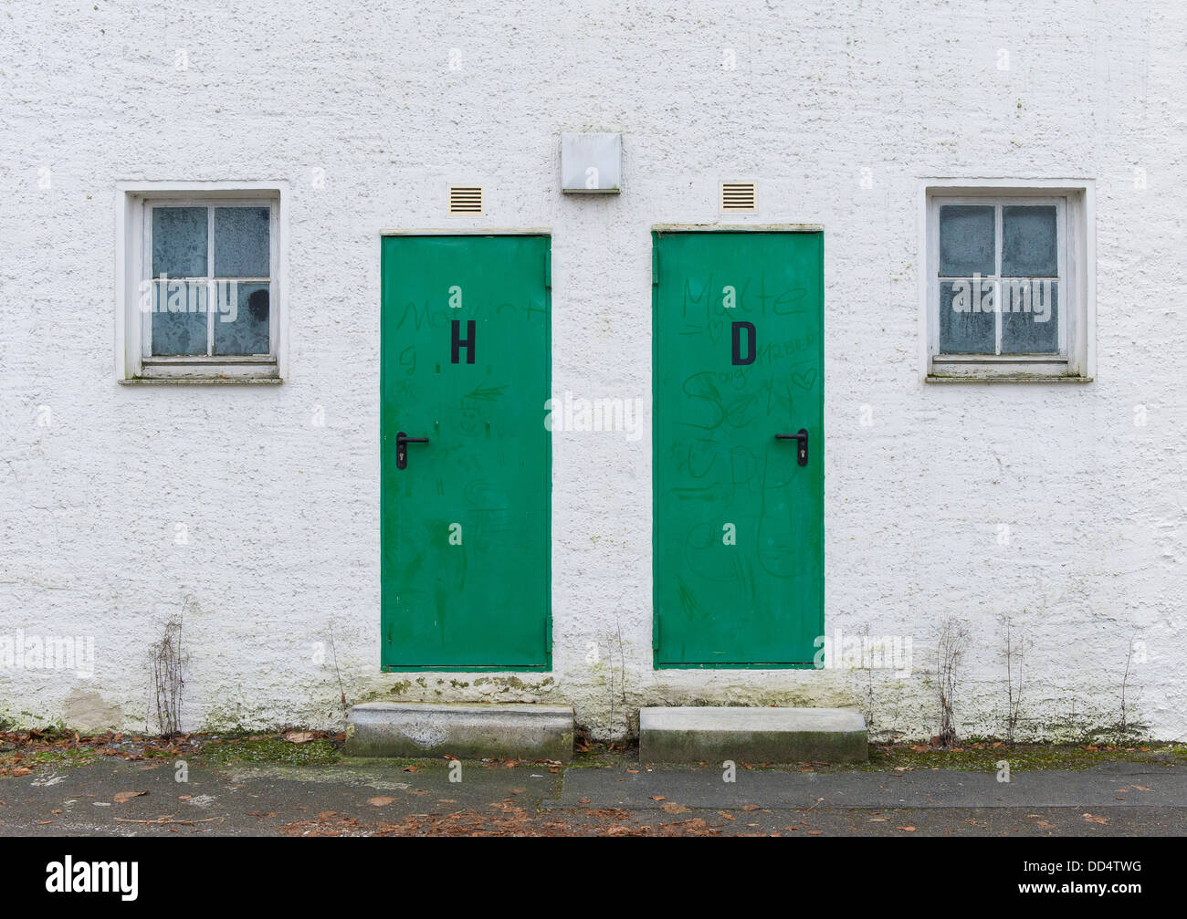 Male and Female Toilets in Germany Stock Photo Alamy