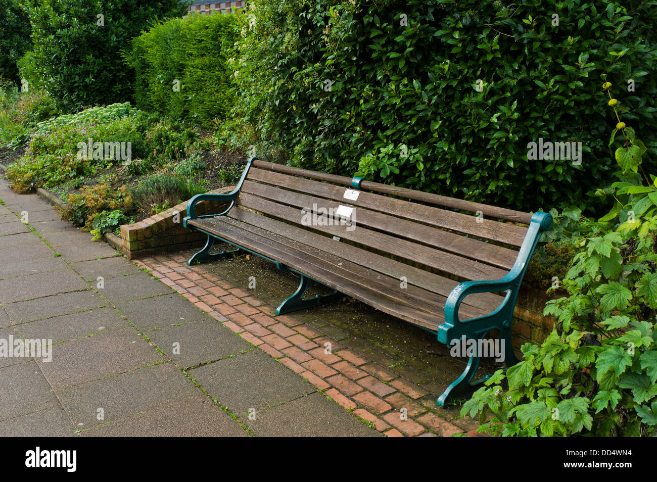 Park bench, Brighton, UK Stock Photo Alamy