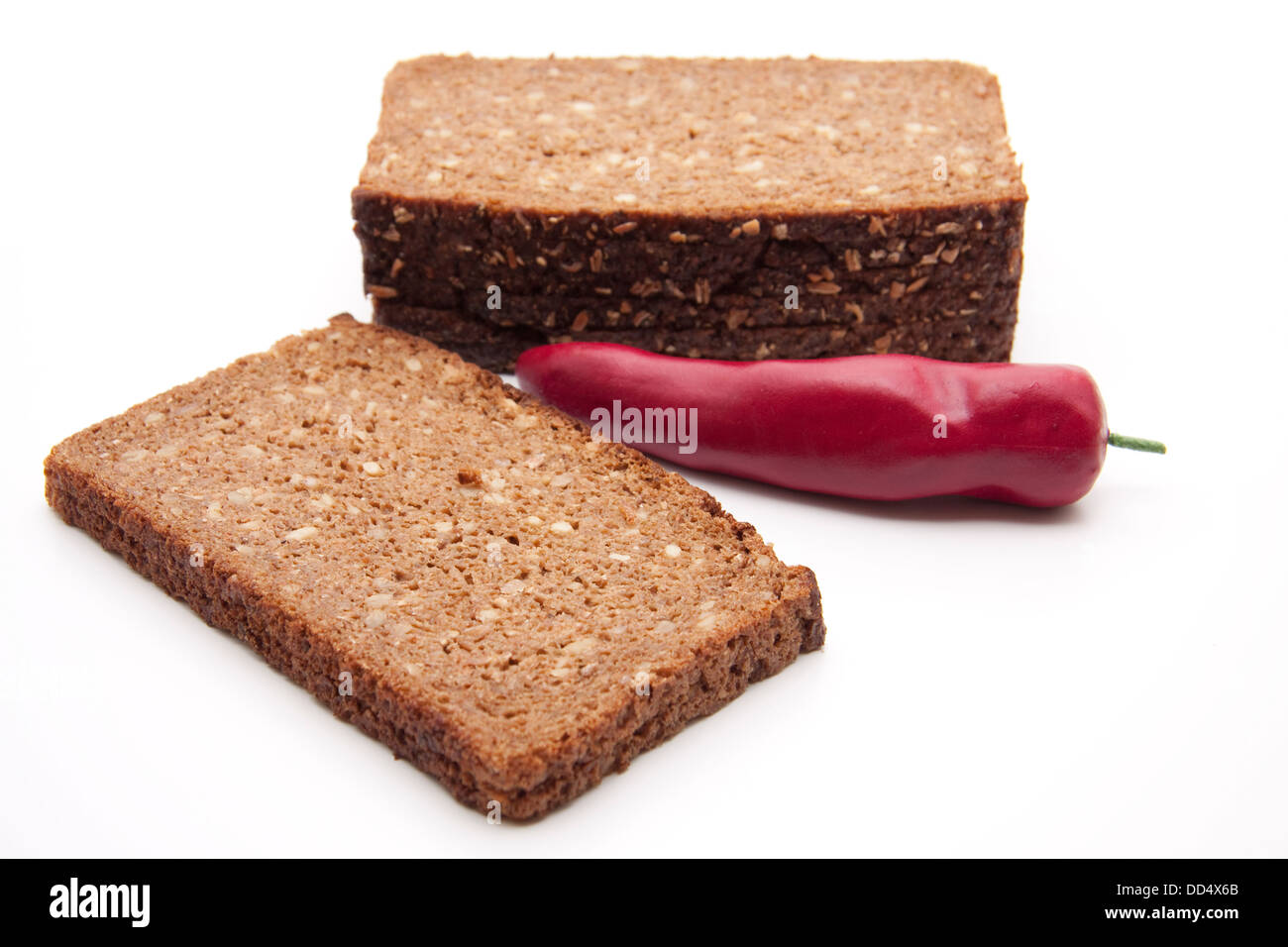 Wholemeal bread with chilli Stock Photo Alamy